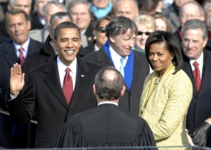 US President Barack Obama taking his Oath of Office - 2009Jan20
